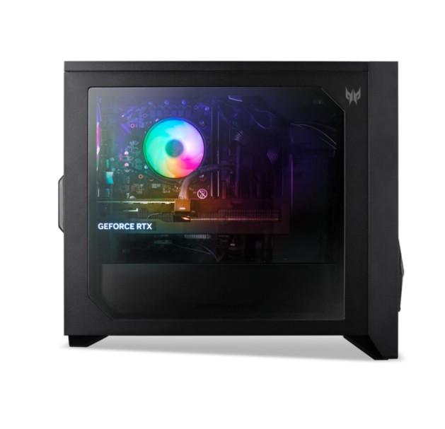 Геймърски компютър Acer Predator PO3-665, Intel Core Ultra 5 225F, RTX 5070 12GB, 32GB DDR5 5600MHz, 1TB SSD, No OS - DG.E4TEX.008 - 3