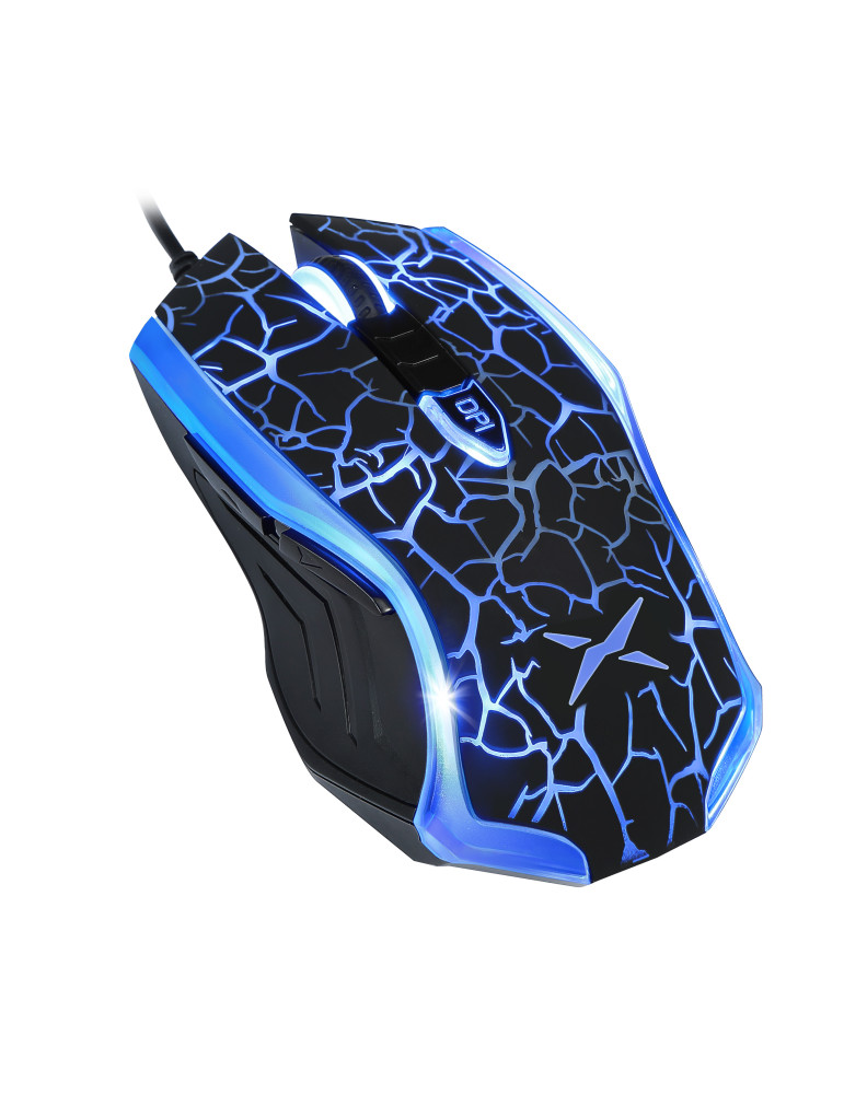 Геймърска мишка DELUX M557, 6 бутона, оптична, до 4000 DPI, USB, черна - 2