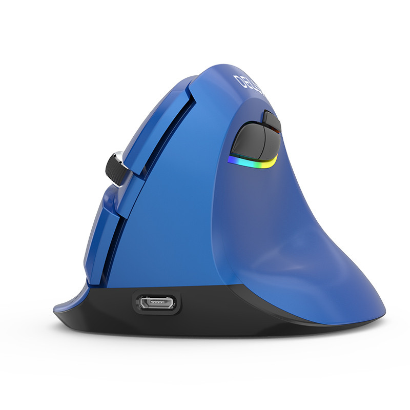 Безжична мишка DELUX M618mini, Син, 2400 DPI, 6 бутона - 2