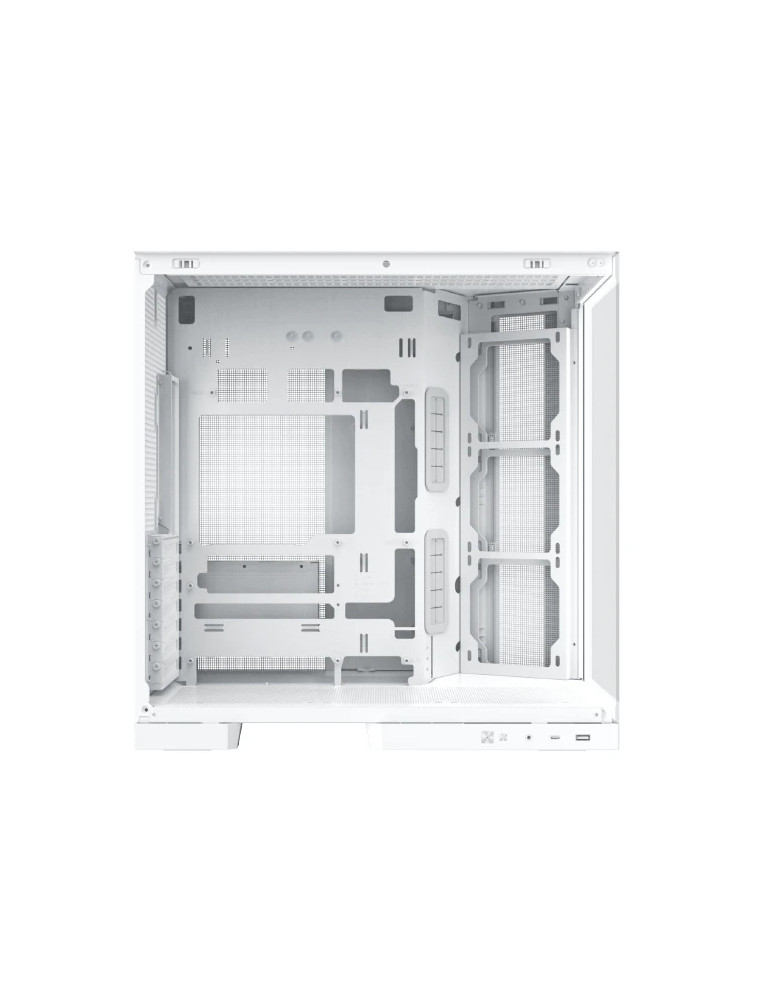 Кутия Xigmatek Aqua 7 Arctic, Middle Tower ATX, Бял, 8 ARGB вентилатора, USB-C, Tempered Glass - EN49033 - 7