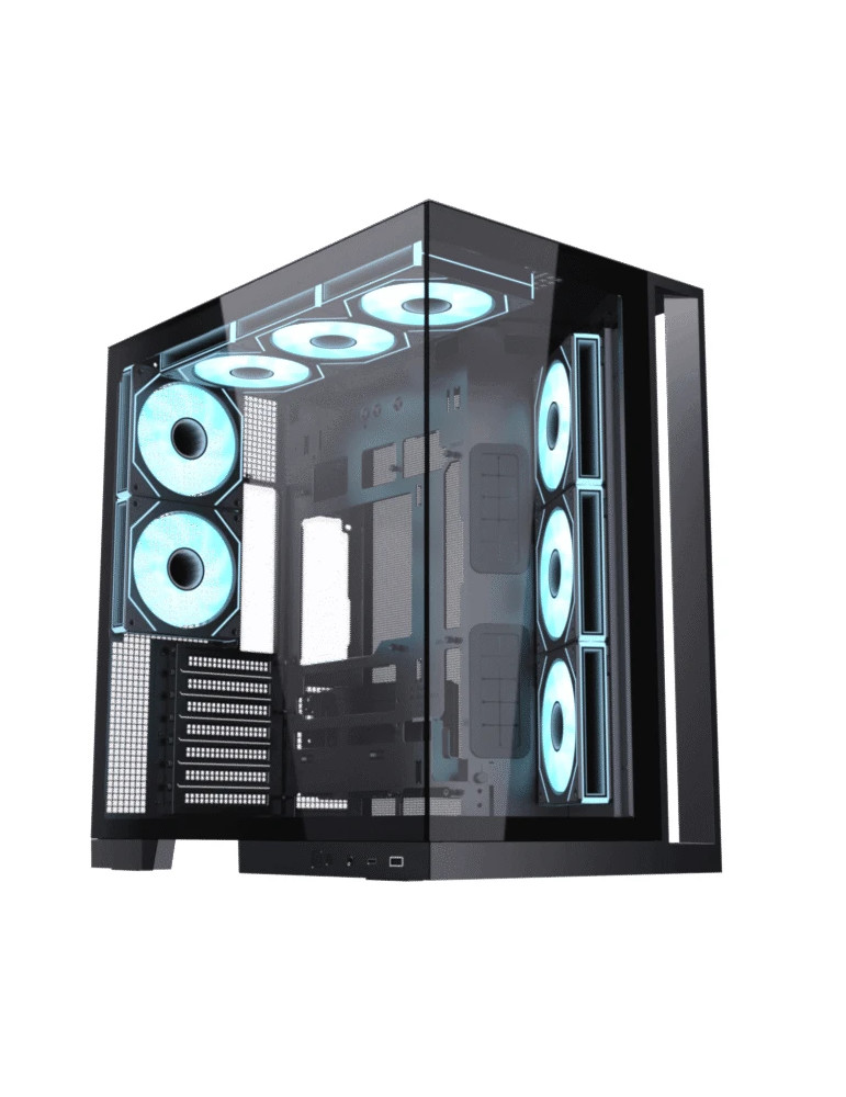 Кутия за компютър Xigmatek Aqua 7, Middle Tower ATX, 8 ARGB вентилатора, USB-C, Tempered Glass - EN49026 - 5