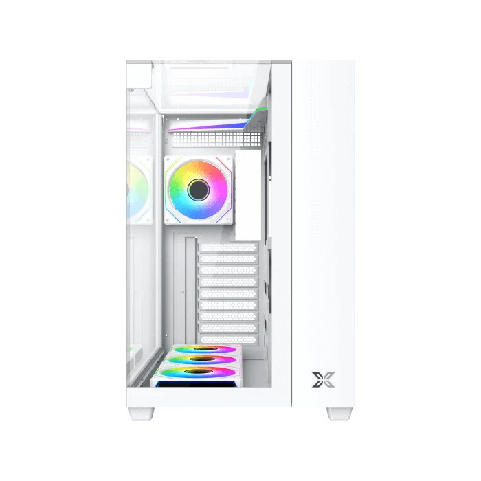 Кутия за компютър Xigmatek Aqua V Arctic H23A, Middle Tower ATX, 7 ARGB Вентилатора, Tempered Glass - EN49088 - 3