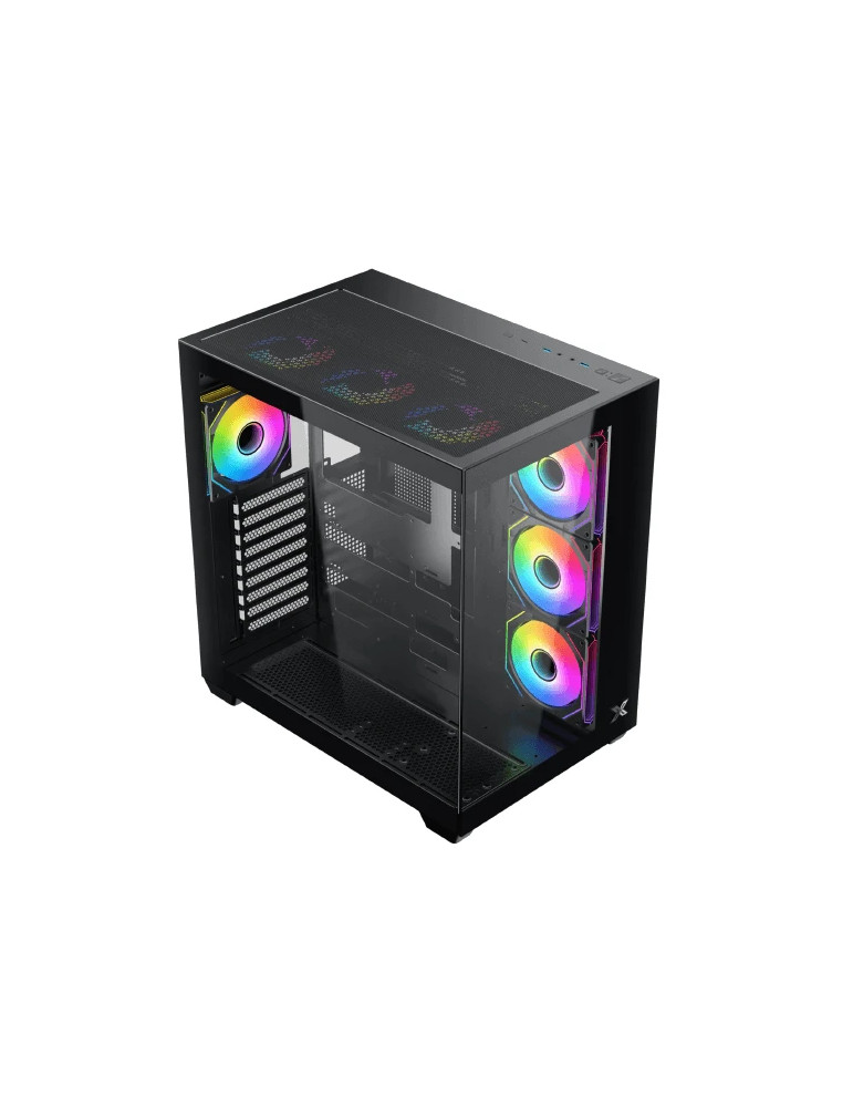 Кутия за компютър Xigmatek Aqua V Air H23A, Middle Tower ATX, 7 ARGB вентилатора, Tempered Glass - EN48760 - 2