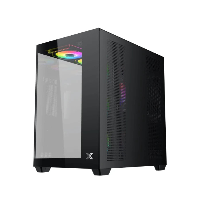 Кутия за компютър Xigmatek Aqua V Air H23A, Middle Tower ATX, 7 ARGB вентилатора, Tempered Glass - EN48760 - 4