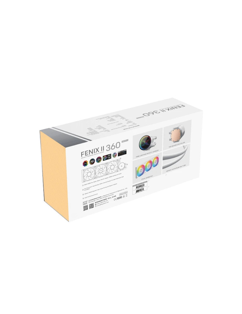 Водно охлаждане за процесор Xigmatek FENIX II 360 Arctic, 360mm, Addressable RGB - EN46582 - 11
