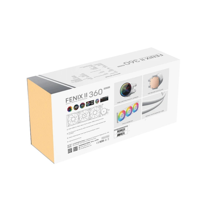 Водно охлаждане за процесор Xigmatek FENIX II 360 Arctic, 360mm, Addressable RGB - EN46582 - 11
