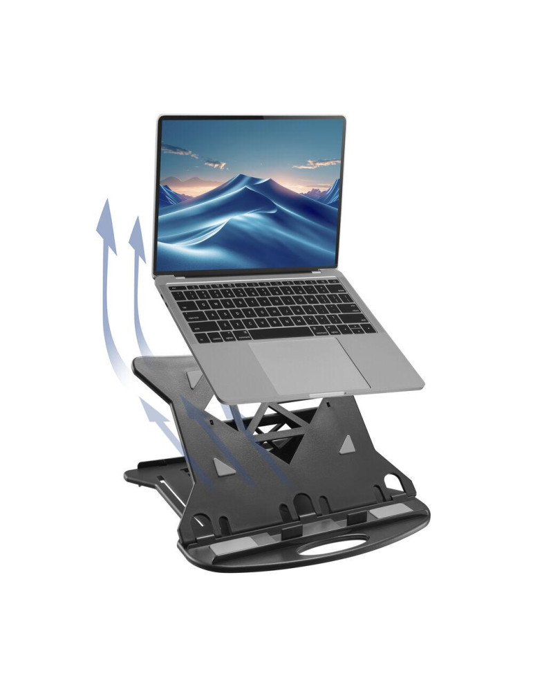 Стойка за лаптопи ACT AC8150, Алуминий и пластмаса, 7 позиции, 15.6", Черен - 5