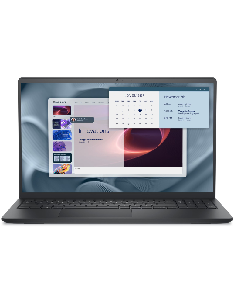 Лаптоп Dell Pro Pro 15 Essential, 15.6" Full HD WVA, Intel Core 3 100U, 16GB DDR5, 512GB SSD, Ubuntu - PV15250_RPLU_011_P_UBU - 1