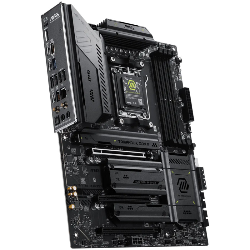 Дънна платка MSI MAG B850 TOMAHAWK MAX WIFI II, Socket AM5, DDR5 до 8400MHz OC, 4x M.2, WiFi 7, Bluetooth 5.4, LAN 5Gb/s - 911-7E62-015R - 2