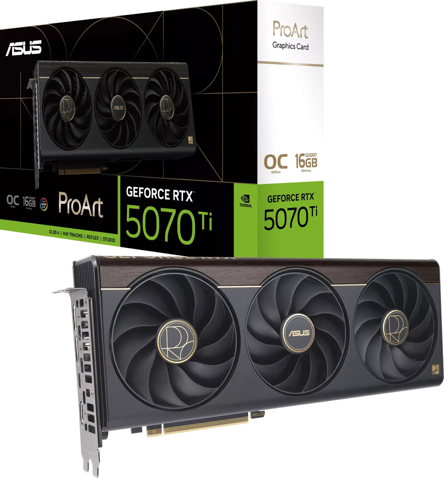 Видео карта ASUS ProArt RTX 5070 TI, 16GB GDDR7 28Gbps - 90YV0NR0-M0NA00