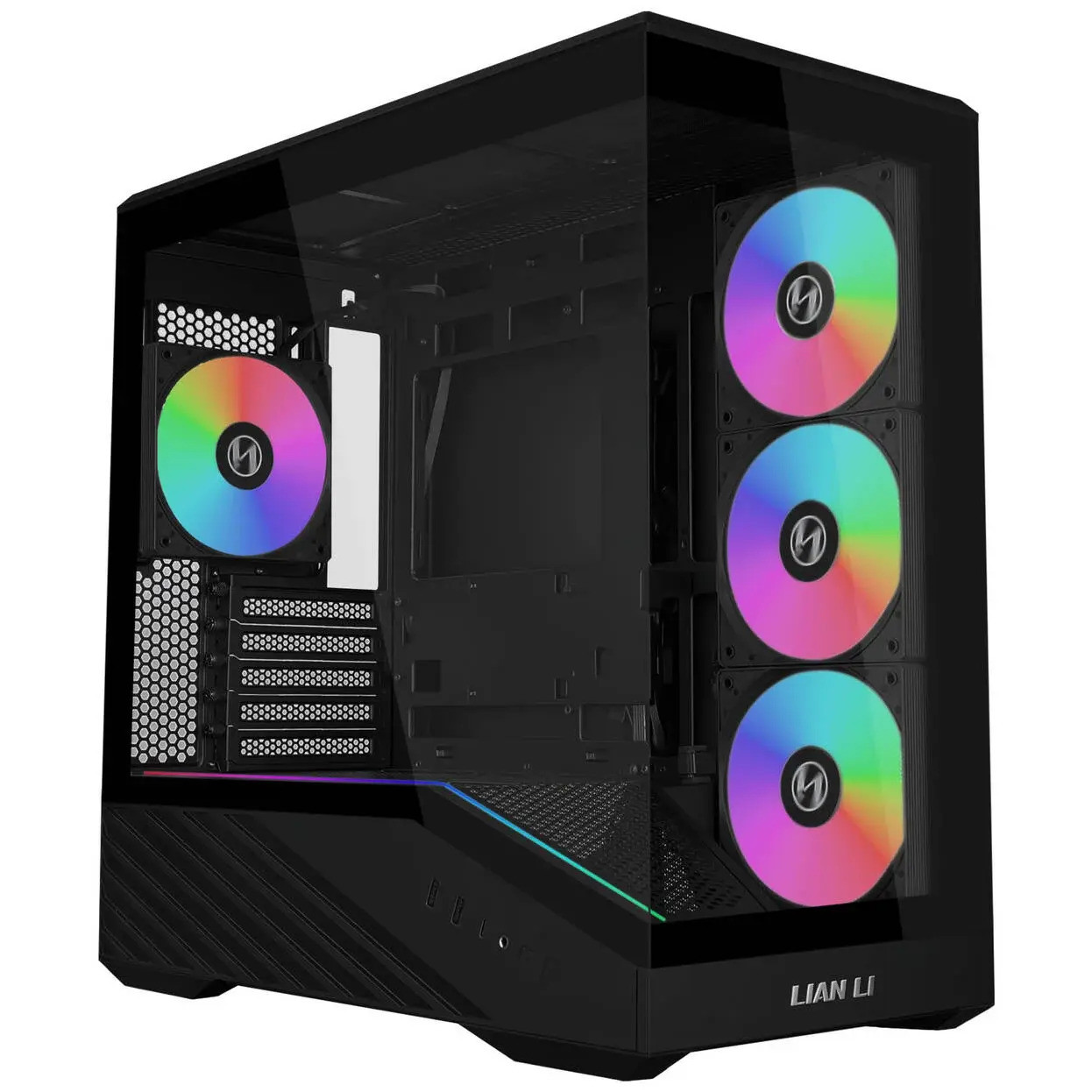 Кутия за компютър Lian Li Vector V100 MINI ARGB Mid-Tower, Черна - G99.V100RMIX.00 - 1