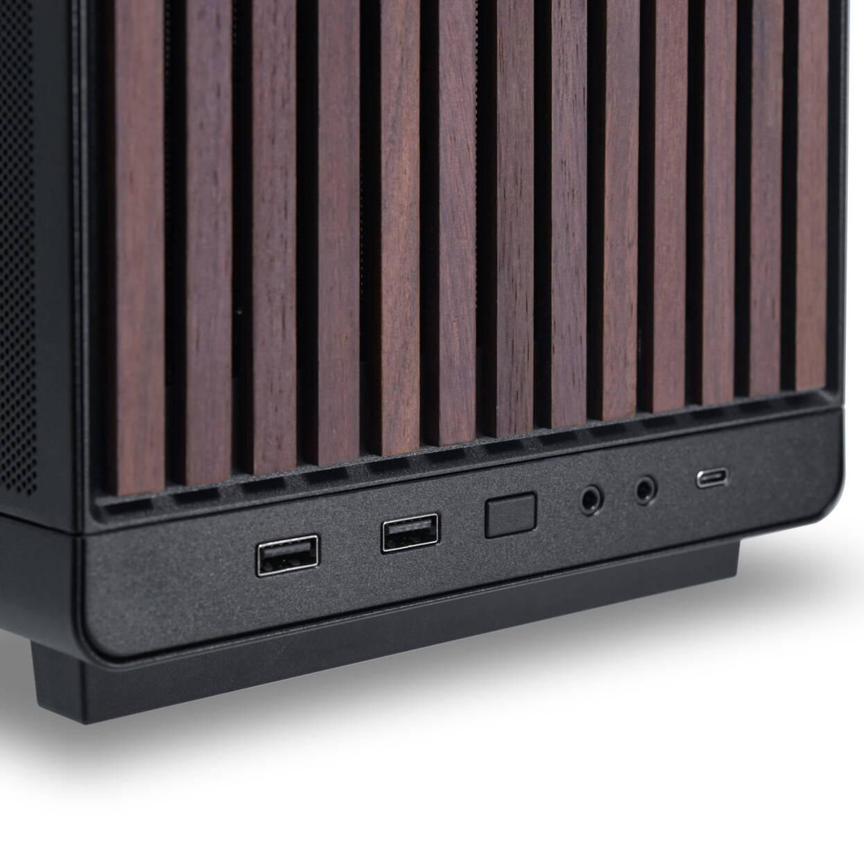 Кутия за компютър Lian Li DAN A3-mATX Wood Edition, Micro Tower, Tempered Glass, до 165mm охладител - G99.A3X-WDG.00 - 3