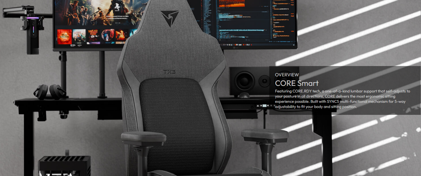 Геймърски стол ThunderX3 CORE Smart - GAGC-393 - 2