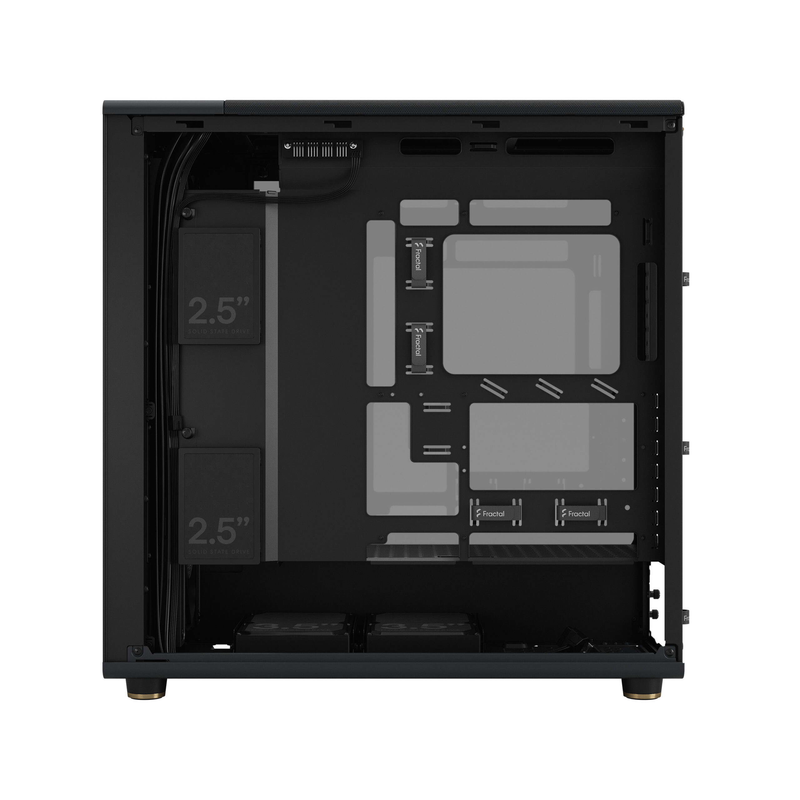Кутия за компютър Fractal Design North XL RC Black TG Dark, ATX/mATX, 503x240x509mm, 7 слота за разширение - FD-C-NOR1X-05 - 7