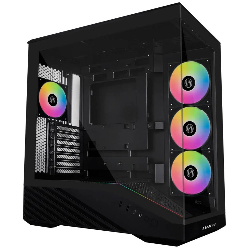 Кутия за компютър Lian-Li Vector V100, Mid-Tower, Tempered Glass, Black - G99.V100RX.01 - 1