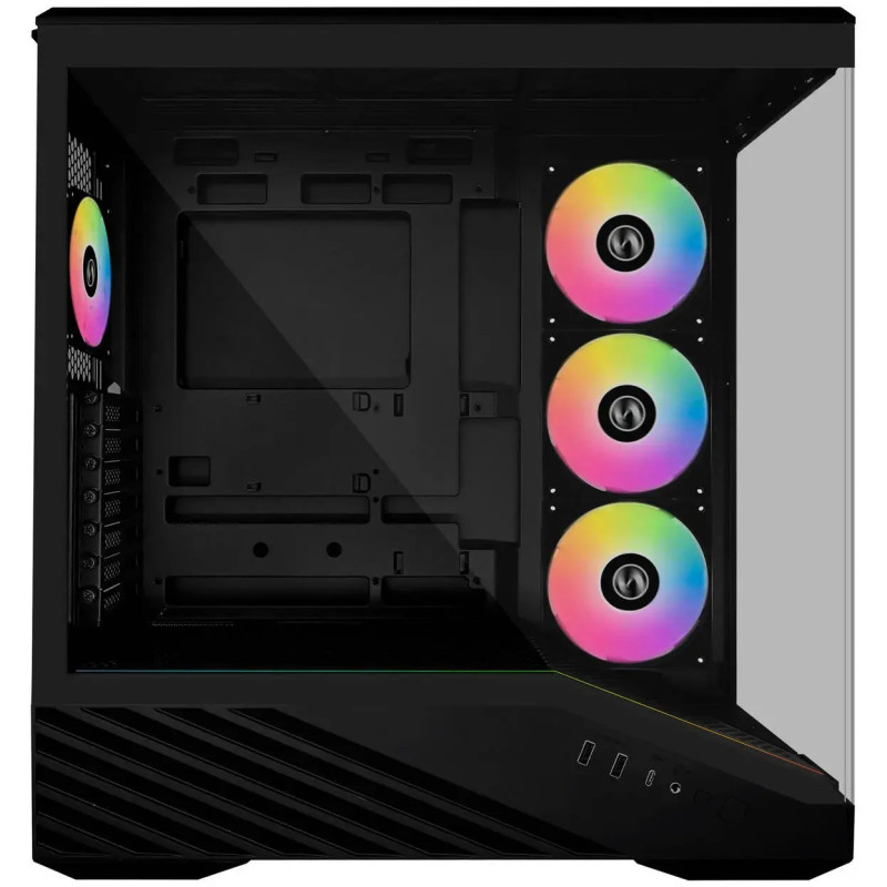Кутия за компютър Lian-Li Vector V100, Mid-Tower, Tempered Glass, Black - G99.V100RX.01 - 4