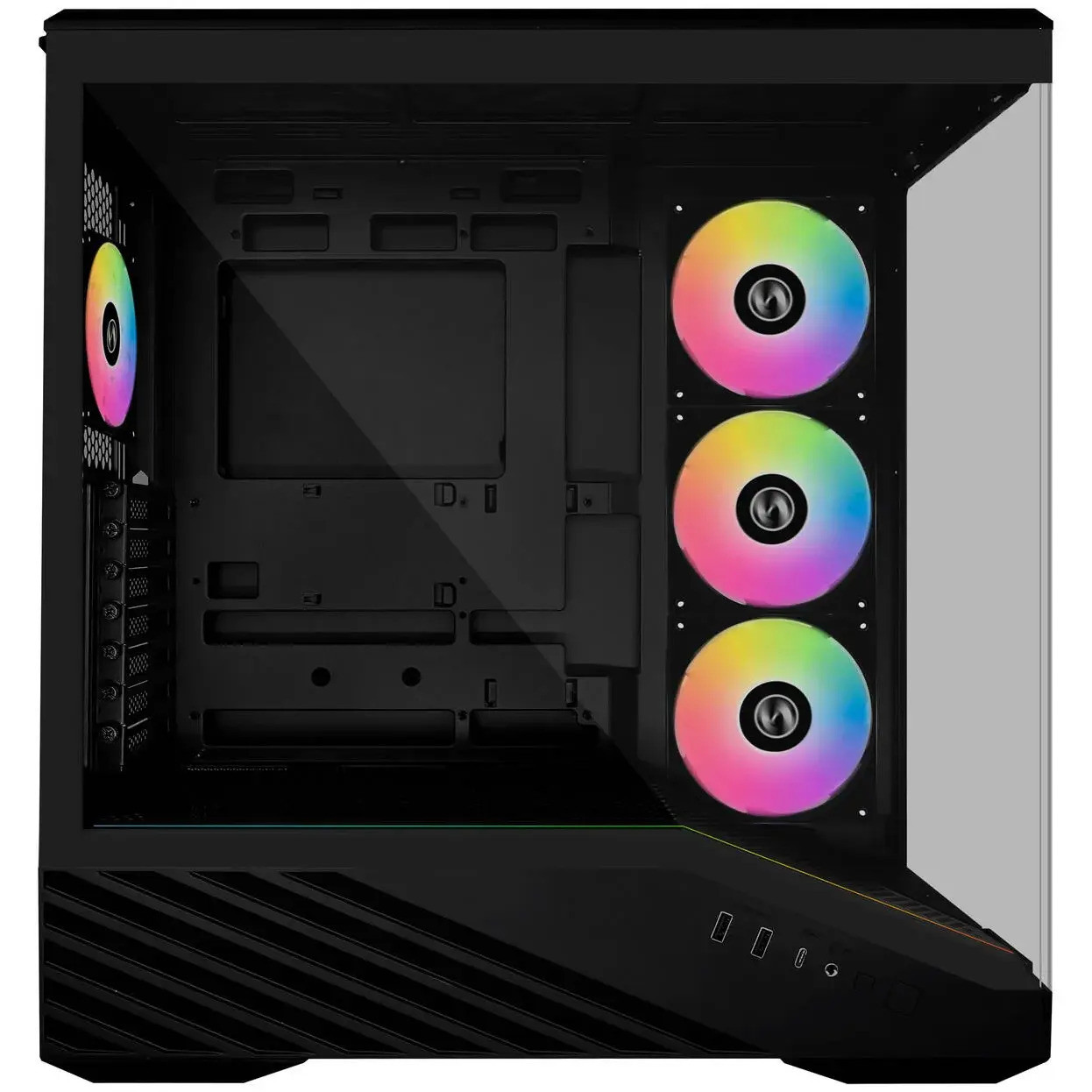 Кутия за компютър Lian-Li Vector V100, Mid-Tower, Tempered Glass, Black - G99.V100RX.01 - 4