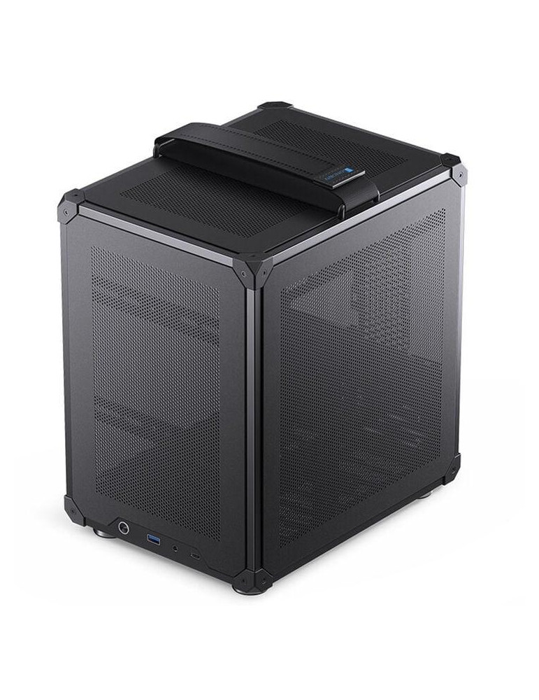 Кутия за компютър Jonsbo C6 Mesh, Micro ATX/Mini ITX, Mini Tower, до 255mm GPU, Черна - GEJB-133 - 2