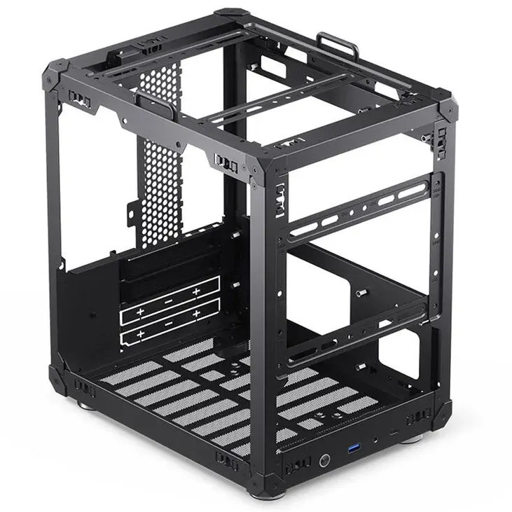 Кутия за компютър Jonsbo C6 Mesh, Micro ATX/Mini ITX, Mini Tower, до 255mm GPU, Черна - GEJB-133 - 3