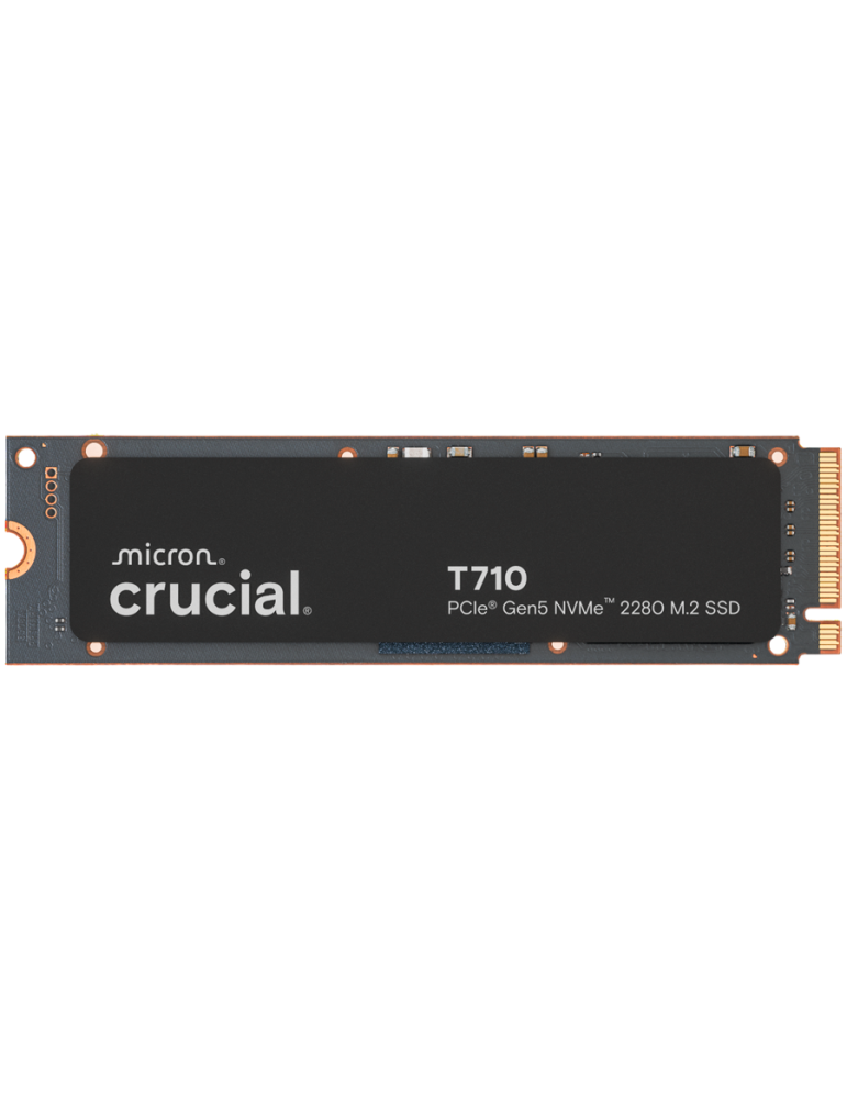 SSD Crucial T710, 4TB PCIe Gen5 NVMe M.2 2280, 14500 MB/s четене, 13800 MB/s писане - CT4000T710SSD8 - 1