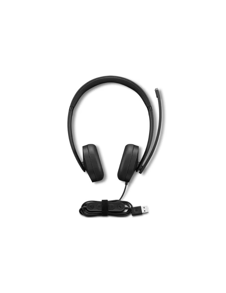 Слушалки Lenovo USB-A Wired Stereo Headset Gen 2, Over-Ear, Жичен, USB-A, Двустранен Boom микрофон, Шумопотискане - 4XD1P83425 - 7