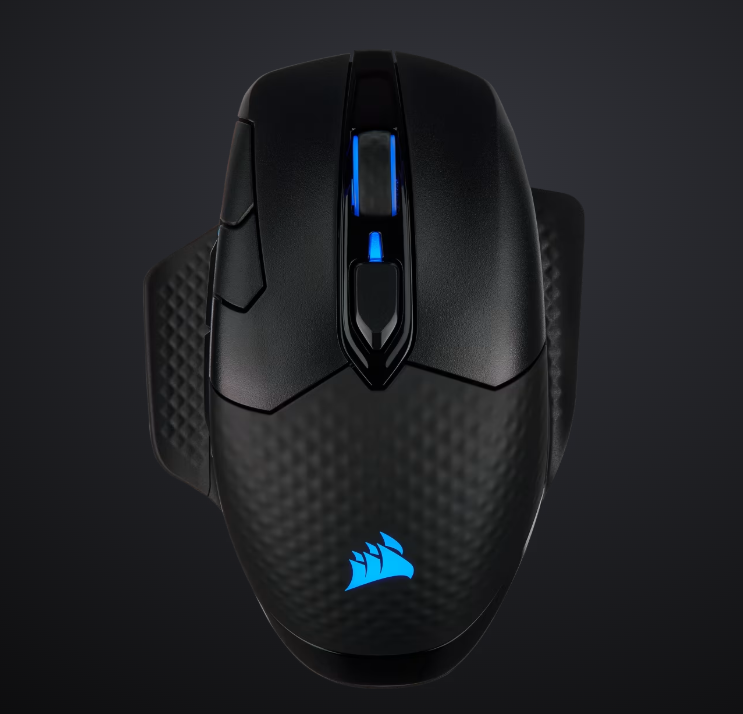 Bluetooth/Безжична геймърска мишка CORSAIR Dark Core RGB PRO, 18000 DPI, Оптичен сензор, RGB осветление - CH-9315011-EU - 3
