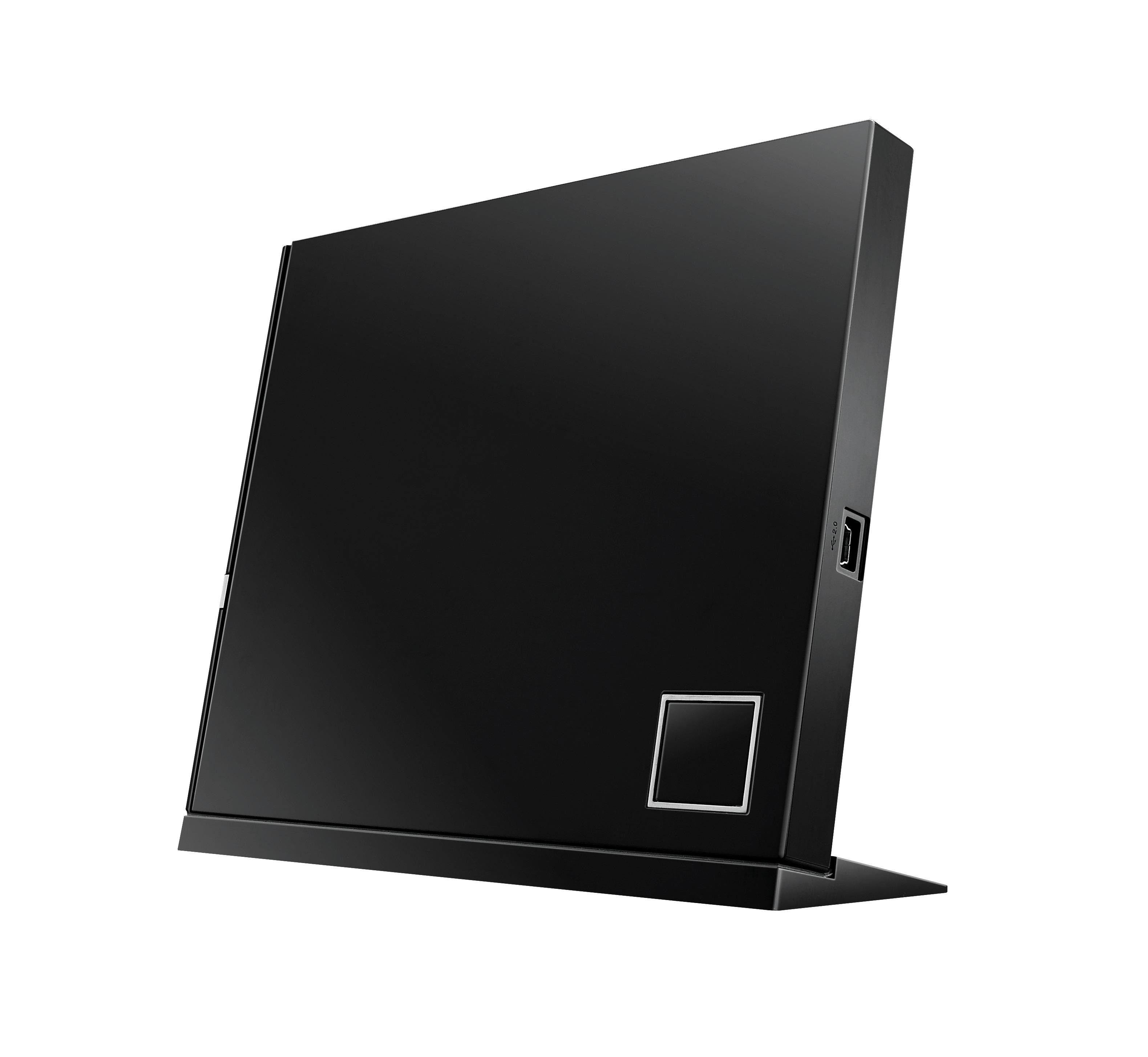 Записващо CD, DVD и Blu-ray външно устройство ASUS SBC-06D2X-U Blu-Ray Slim, USB 2.0 - 90-DT00205-UA219KZ - 1