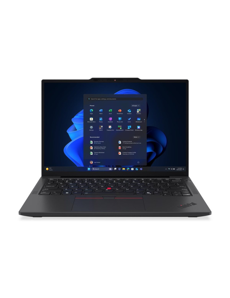 Лаптоп Lenovo ThinkPad X13 G6, 13.3" WUXGA, Intel Core Ultra 7 255U, 32GB DDR5, 1TB SSD, Windows 11 Pro - 21RK00CNBM - 1
