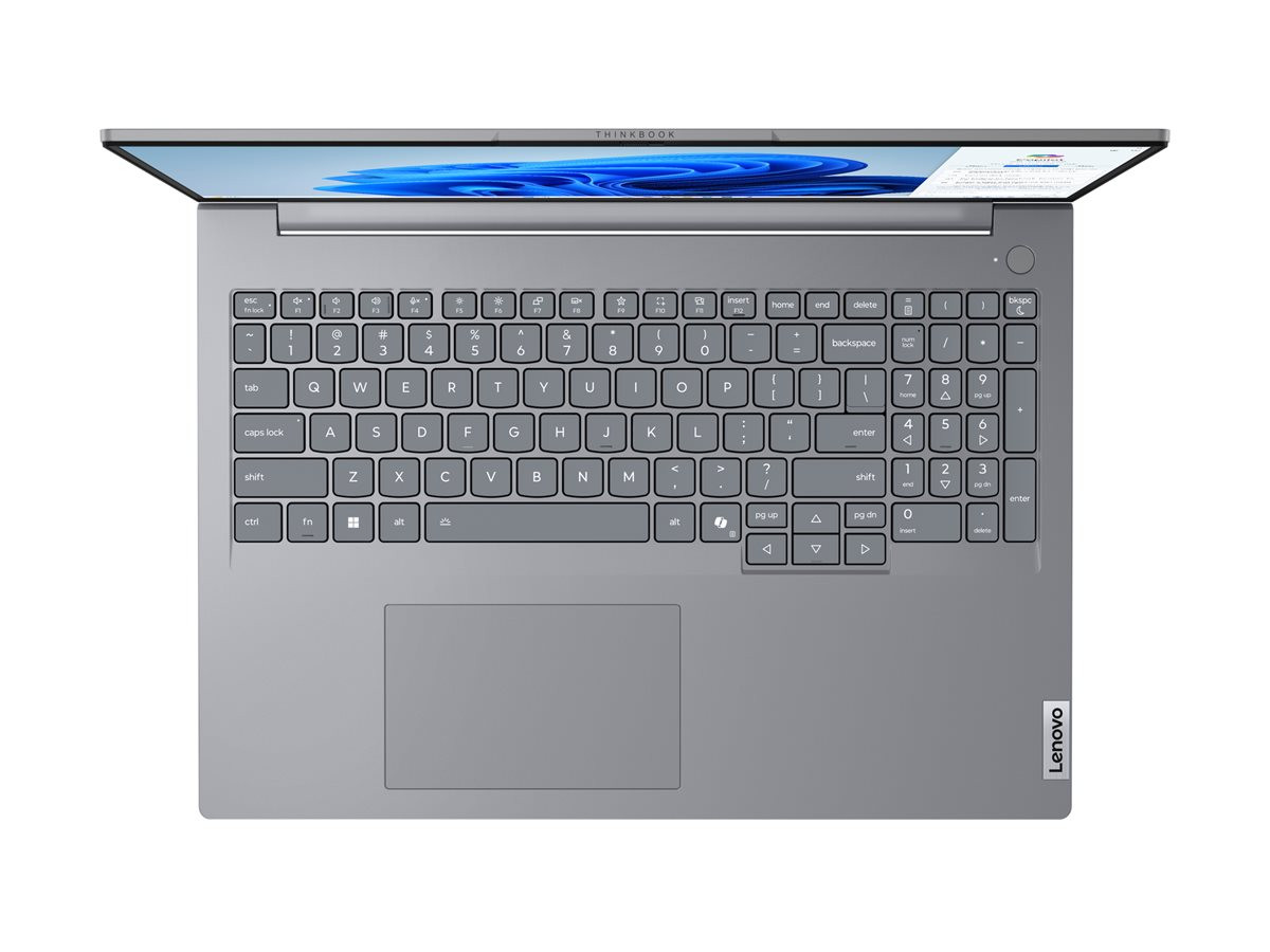 Лаптоп Lenovo ThinkBook 16 G9 IAL, 16" WUXGA, Intel Core Ultra 5 135H, 16GB DDR5, 512GB SSD, Без OS - 21SK00FSBM - 13