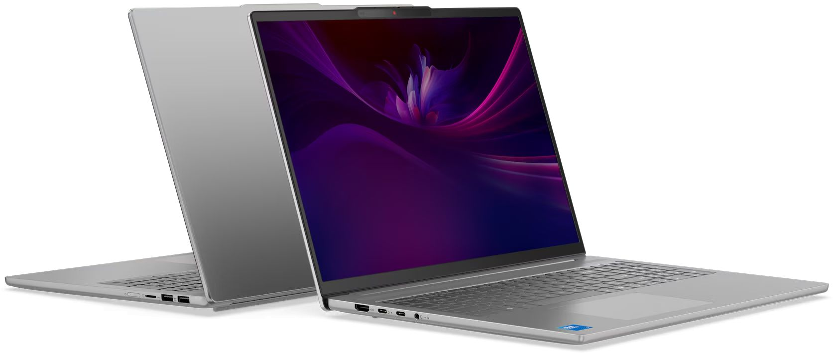 Лаптоп Lenovo IdeaPad Slim 5, 16" WUXGA AG, AMD Ryzen 5 7535HS, 32GB DDR5, 512GB SSD, No OS, Luna Grey - 83HU002PBM - 1