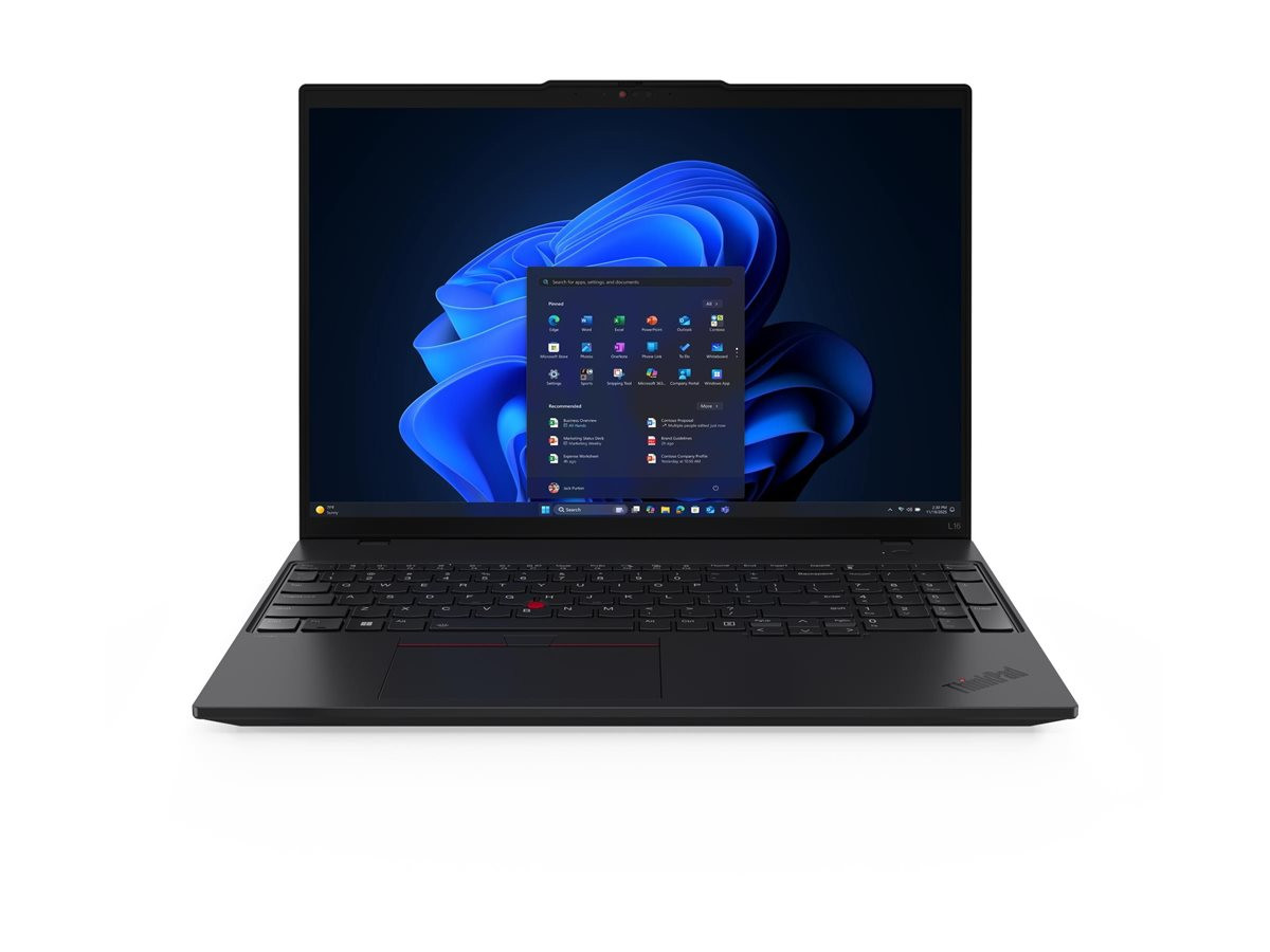 Лаптоп Lenovo ThinkPad L16 G2, 16" WUXGA IPS 400cd/m², AMD Ryzen 7 Pro 250, 16GB DDR5 5600MT/s, 512GB SSD PCIe 4.0, Windows 11 Pro - 21SC000WBM - 1