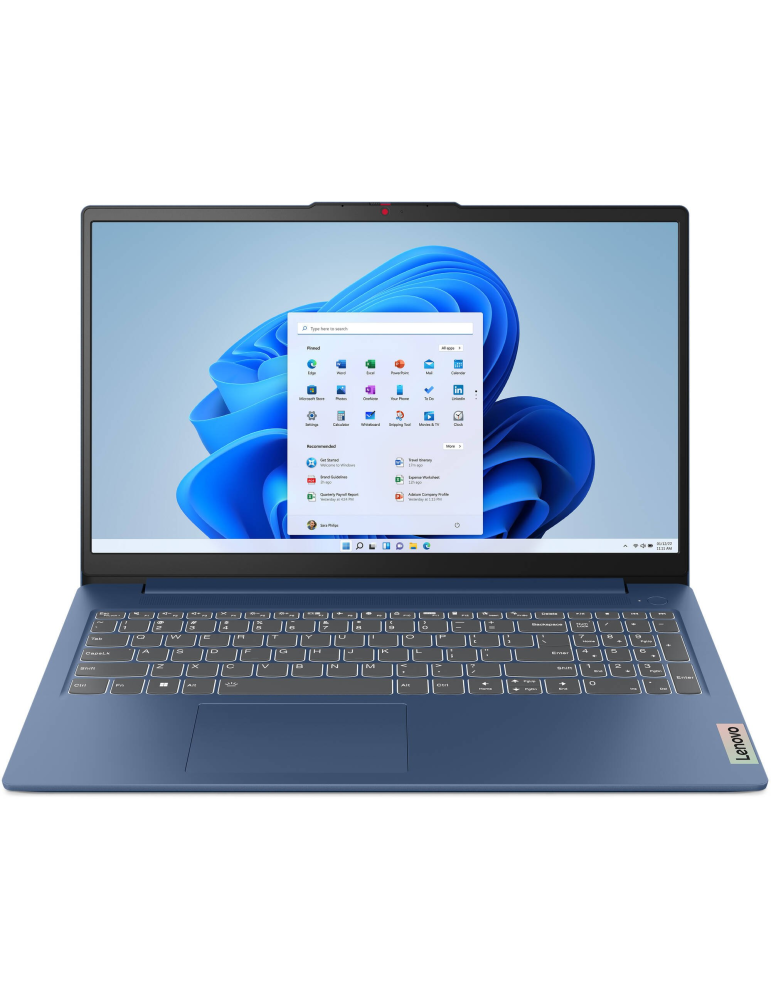 Лаптоп LENOVO IdeaPad Slim 3, 15.6" Full HD, AMD Ryzen 3 7320U, 16GB DDR5, 512GB SSD, Windows 11 Home - 82XQ01ERBM - 1