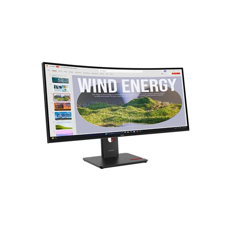 Монитор LENOVO ThinkVision T34WD-40, 34" UWQHD 3440x1440 120Hz VA Curved - 64AEGAT1EU - 4