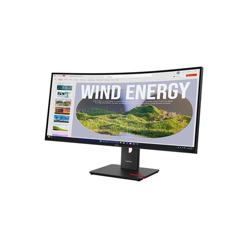 Монитор LENOVO ThinkVision T34WD-40, 34" UWQHD 3440x1440 120Hz VA Curved - 64AEGAT1EU - 7