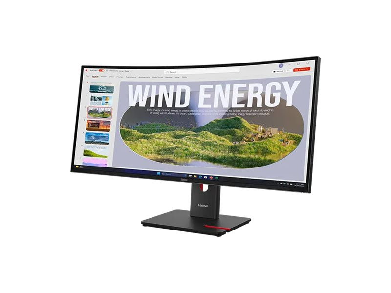 Монитор LENOVO ThinkVision T34WD-40, 34" UWQHD 3440x1440 120Hz VA Curved - 64AEGAT1EU - 7