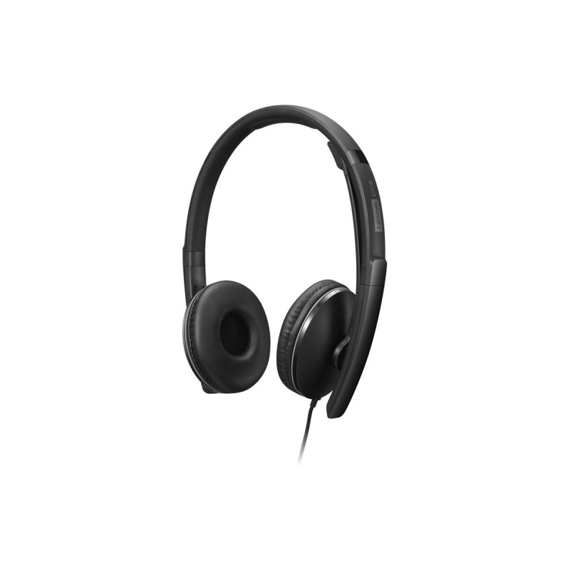 Слушалки Lenovo Gen2 On-ear, USB-C, черни, с микрофон, шумоподтискане - 4XD1M45627 - 7