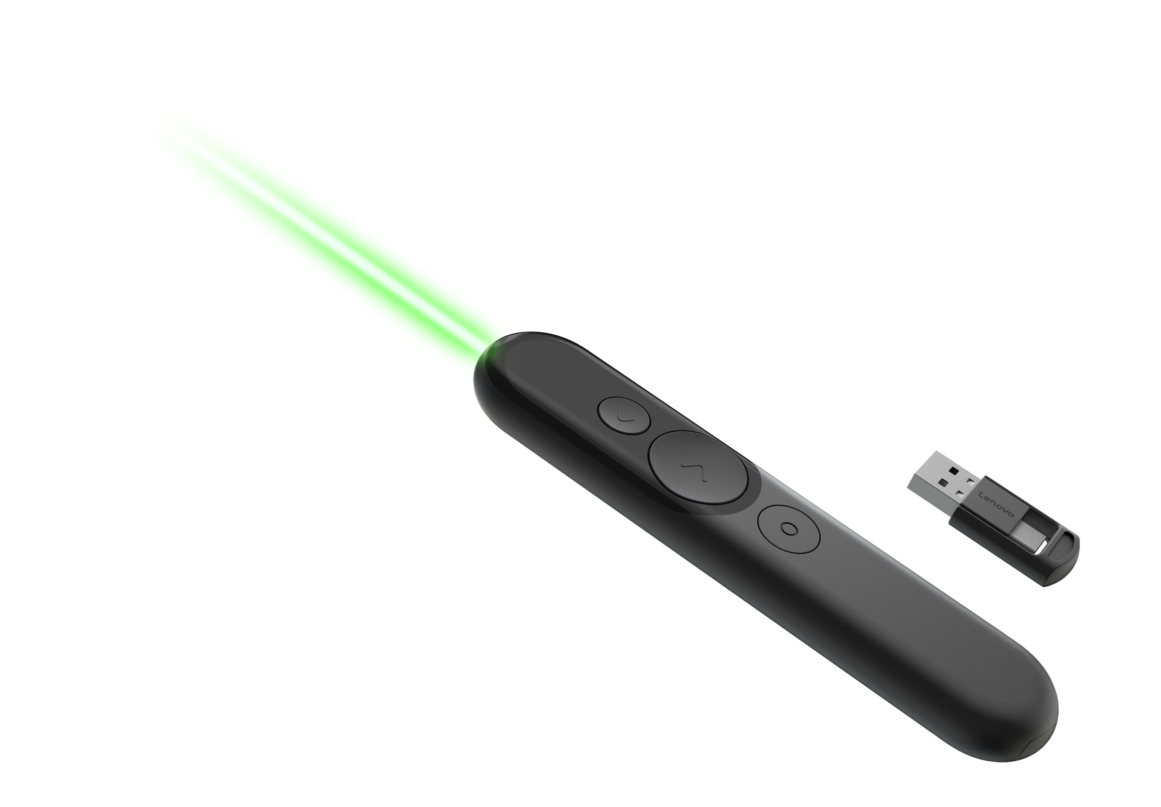 Лазерна показалка/мултимедиен презентатор LENOVO Laser Rechargeable Presentation Remote, Bluetooth 5.3 - 4XW1S62315 - 1
