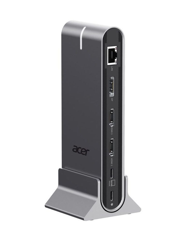 Докинг станция Acer Type-C Universal 15in1, 2x HDMI 4K@60Hz, 1x DisplayPort 8K@30Hz, 5x USB-A, 1x USB-C 100W, RJ45, SD/MicroSD, Audio 3.5mm - HP.DSCAB.022 - 1