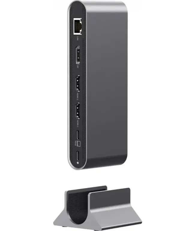 Докинг станция Acer Type-C Universal 15in1, 2x HDMI 4K@60Hz, 1x DisplayPort 8K@30Hz, 5x USB-A, 1x USB-C 100W, RJ45, SD/MicroSD, Audio 3.5mm - HP.DSCAB.022 - 2