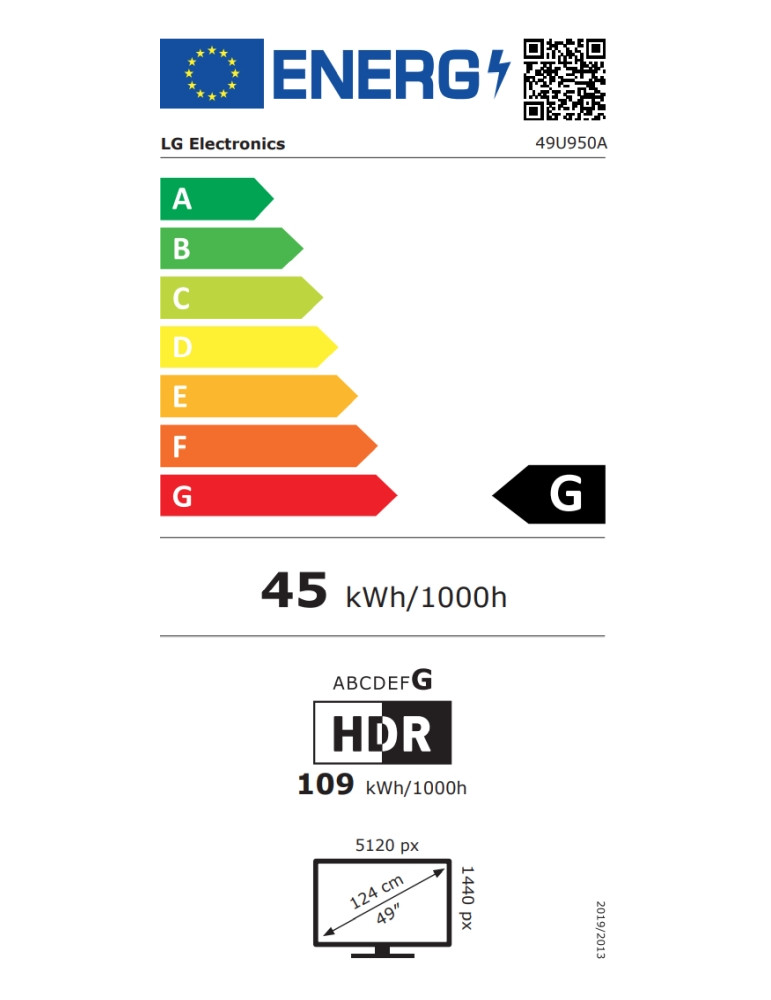 Монитор LG 49U950A-W, 49" 32:9 Curved Ultra Wide 5120x1440 IPS 144Hz - 14
