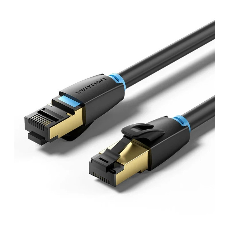 Кабел Vention SFTP Cat.8, 3.0m, 40Gbps, Черен - IKABI - 1