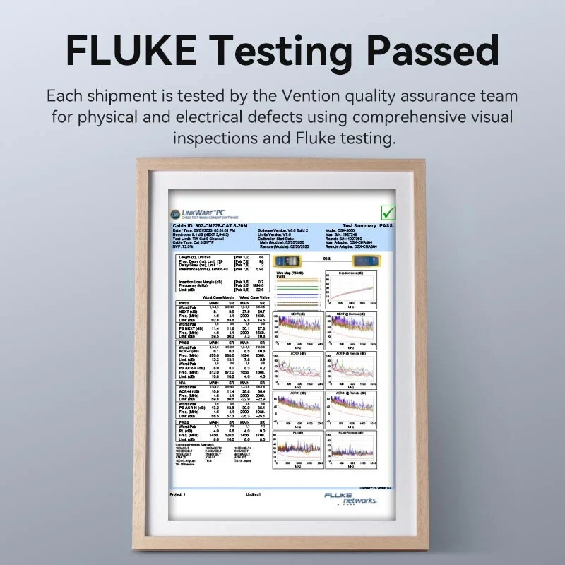 Кабел Vention SFTP Cat.8, 3.0m, 40Gbps, Черен - IKABI - 12