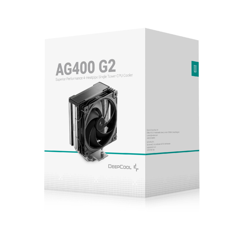 Охладител за процесор DeepCool AG400 G2, 120mm, LGA1700/LGA1851/AM4/AM5 - 9