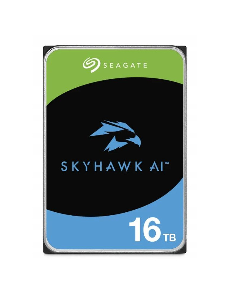 Твърд диск Seagate SkyHawk AI ST16000VE005, 16TB, 7200RPM, SATA3, 3.5", 512MB - ST16000VE005 - 1