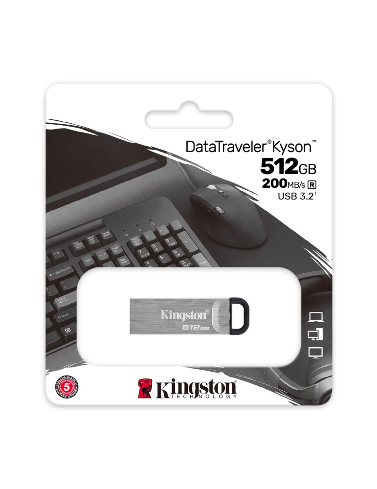 USB памет Kingston DataTraveler Kyson, 256GB USB 3.1 Gen 1 - DTKN/512GB - 3