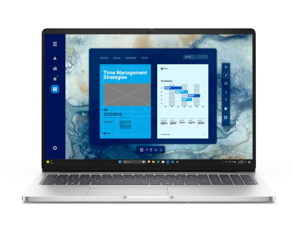 Лаптоп Dell Pro 16 PC16250, 16" FHD+ IPS, Intel Core Ultra 7 255U, 16GB DDR5 5200MT/s, 1TB SSD, Windows 11 Pro - BTO118_PC16250_EMEA - 1