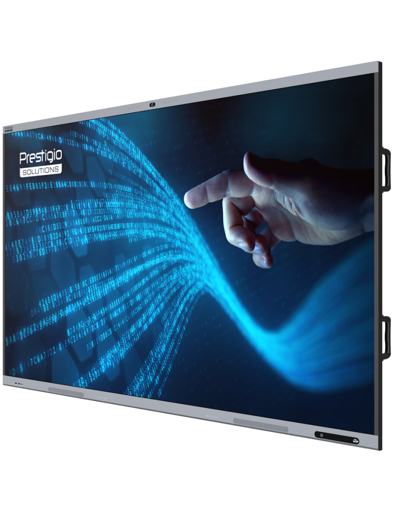 Интерактивен дисплей PRESTIGIO SOLUTIONS Multiboard 65" Light+ Gen 2, 65" 4K IPS мултитъч, ARM Cortex-A73/A53 2.2GHz, ARM Mali-G52, 16GB RAM, 128GB Flash, Android 13 - PSMB011P651 - 2