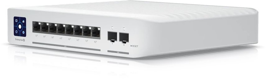 Мрежов комутатор Ubiquiti USW Enterprise 8 PoE, 8x 2.5G LAN портове, PoE+ захранване, 1U Rackmount - USW-Enterprise-8-PoE - 2