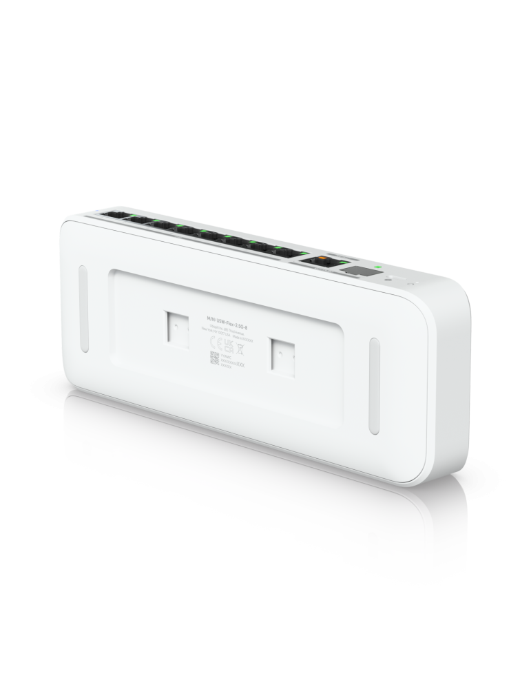 Мрежов комутатор Ubiquiti UniFi Switch Flex 8 2.5G, 8-портов Gigabit, 2.5G/1G/100M/10M, Пасивно охлаждане - USW-FLEX-2.5G-8 - 3