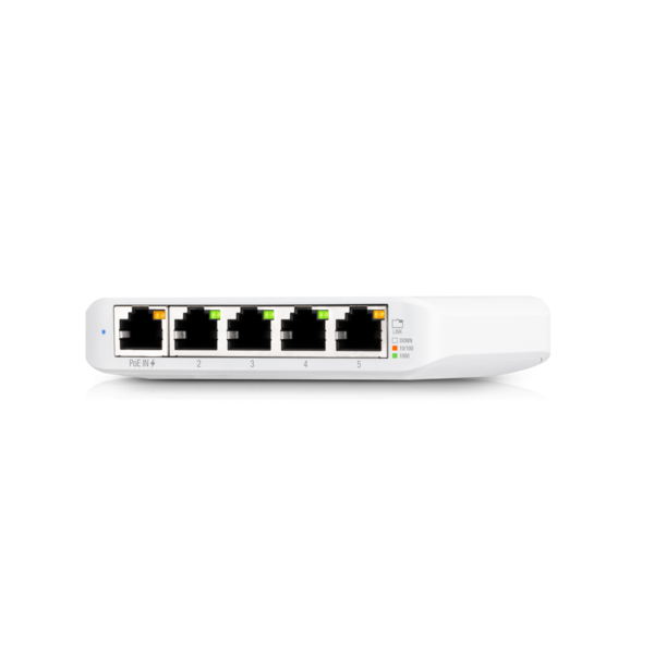 5-портов управляем Gigabit комутатор Ubiquiti UniFi USW-Flex-Mini, 10 Gbps Switching Capacity, 5 Gigabit Ethernet портове - 3